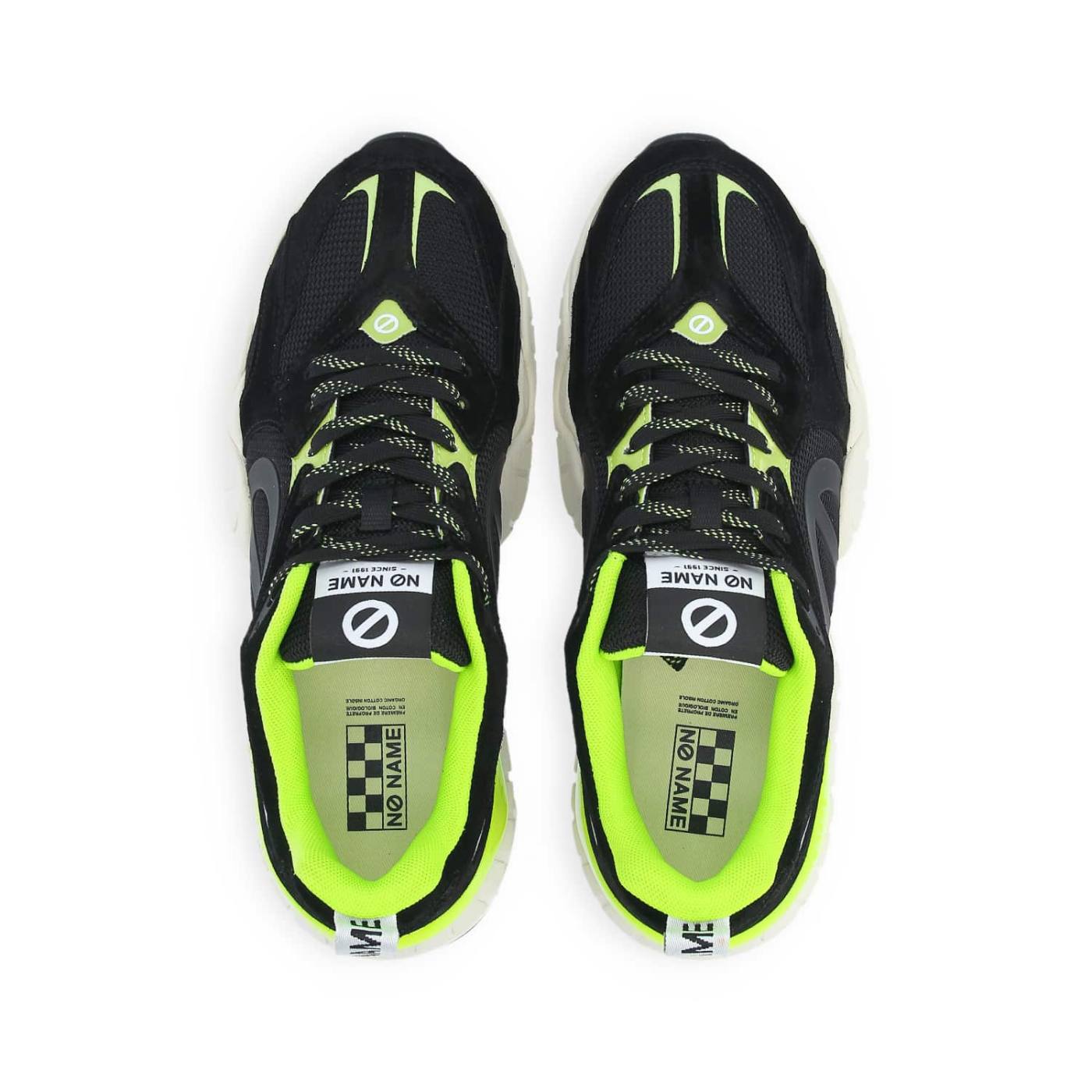 KRAZEE RUNNER UOMO - CAMOSCIO/REC.KNIT - NERO/GIALLO